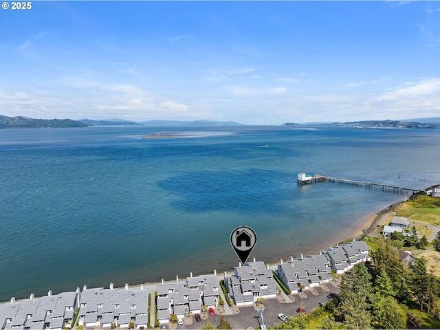 765 5th Ave Unit 5, Hammond, OR 97121 - water view featuring nearby suburban area and mountains