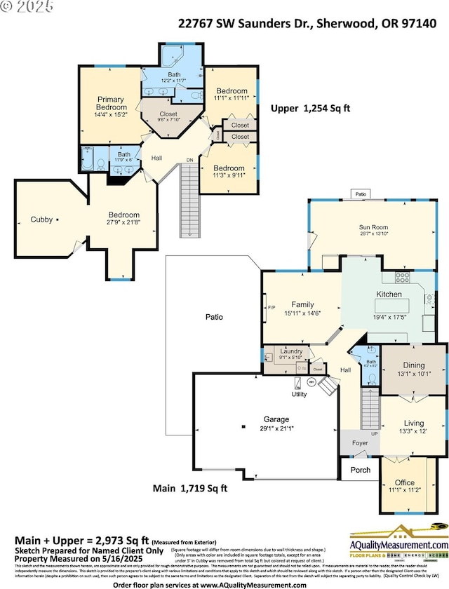 22767 SW Saunders Dr, Sherwood, OR 97140 - room layout