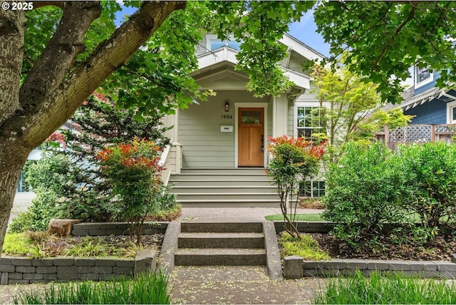 view of front of home