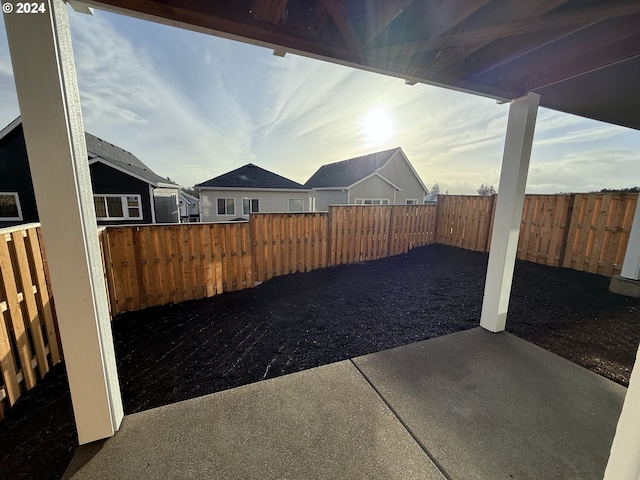 view of patio / terrace featuring a fenced backyard