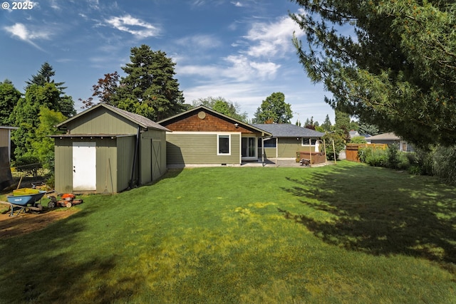14424 SE Bevington Ct, Milwaukie, OR 97267 - back of property with a shed