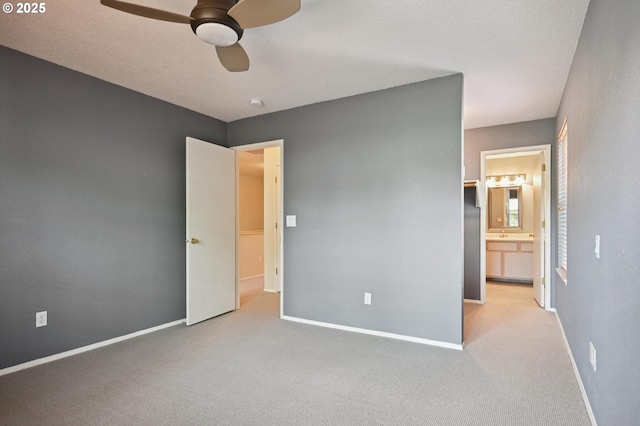 4701 NE 77th Ave, Vancouver, WA 98662 - unfurnished bedroom with carpet, baseboards, ensuite bath, and ceiling fan