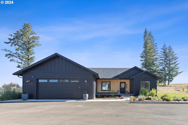 view of front of home featuring a garage