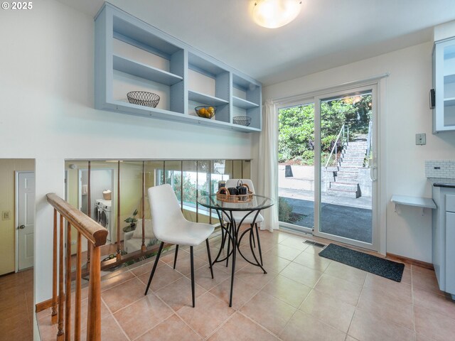 3290 Fillmore St, Eugene, OR 97405 - dining space with light tile patterned floors