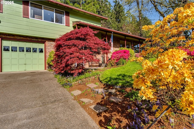 3290 Fillmore St, Eugene, OR 97405 - view of front of property featuring an attached garage and concrete driveway