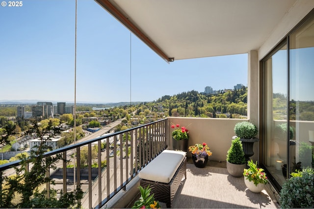 view of balcony