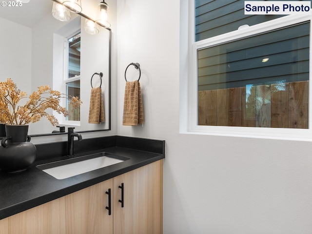 bathroom with vanity