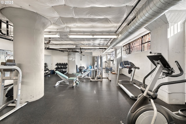 view of exercise room