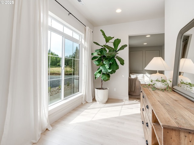 215 Cowlitz Vista Rd, Toledo, WA 98591 - doorway with recessed lighting and light wood finished floors