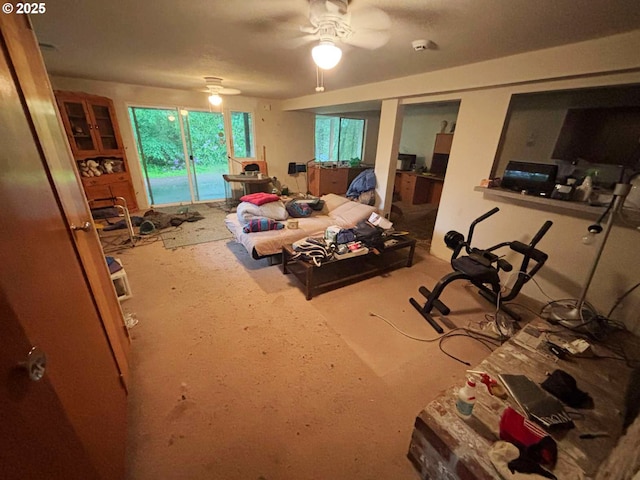 17373 SE Forest Hill Dr, Damascus, OR 97089 - bedroom featuring access to outside and ceiling fan