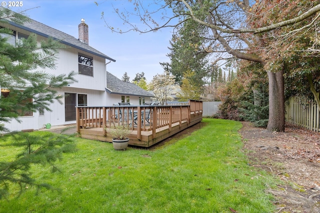 14100 SE 20th St, Vancouver, WA 98683 - view of yard with a deck