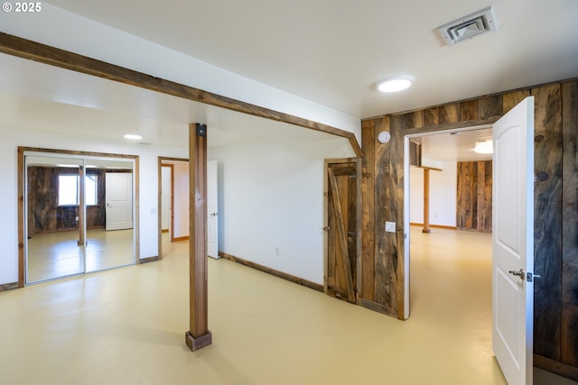 interior space featuring visible vents