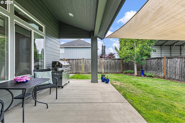 1622 Provincial Way, Eugene, OR 97401 - fenced backyard with a grill and a patio area