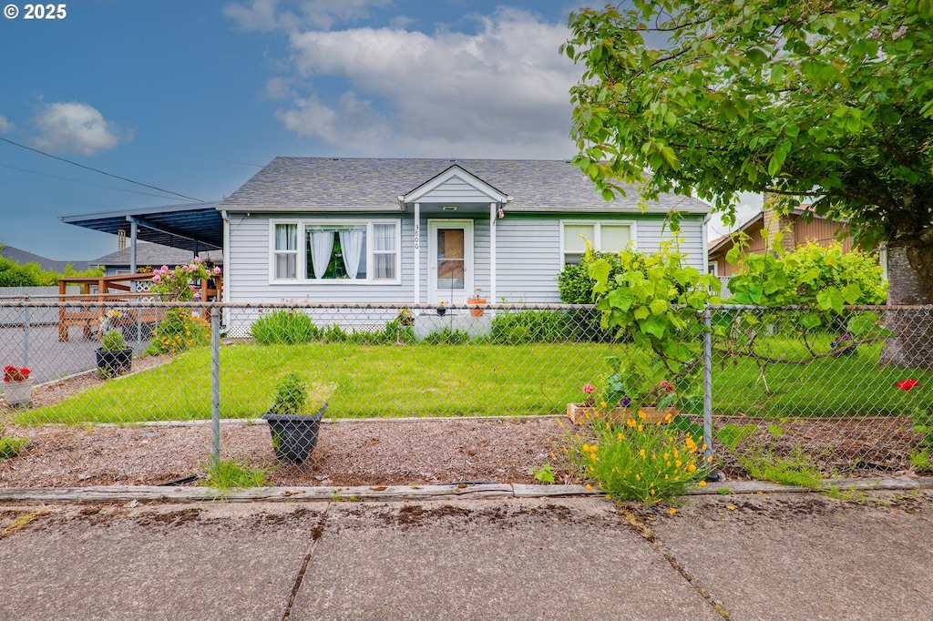 3800 E St, Springfield, OR 97478 - view of front of property with a shingled roof