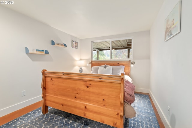 bedroom with baseboards