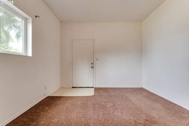 view of carpeted empty room