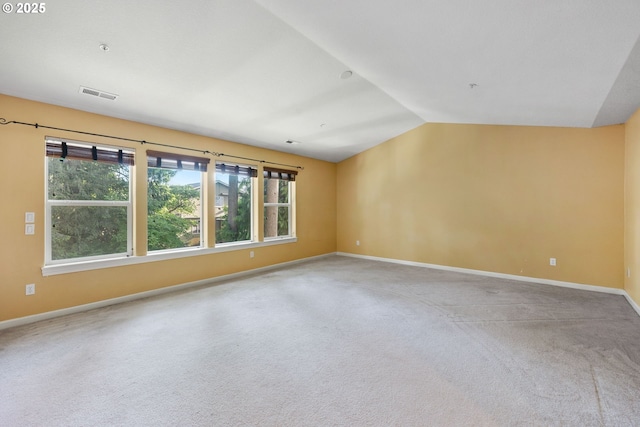 15111 Oyer Dr, Oregon City, OR 97045 - carpeted empty room featuring lofted ceiling and baseboards