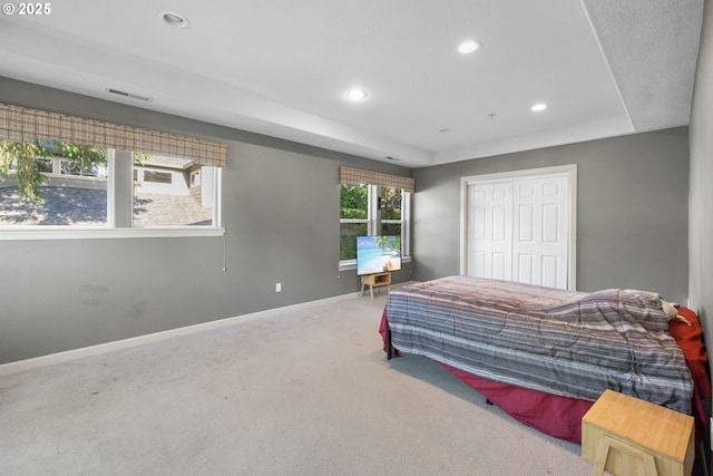 15111 Oyer Dr, Oregon City, OR 97045 - carpeted bedroom featuring recessed lighting, baseboards, and a closet