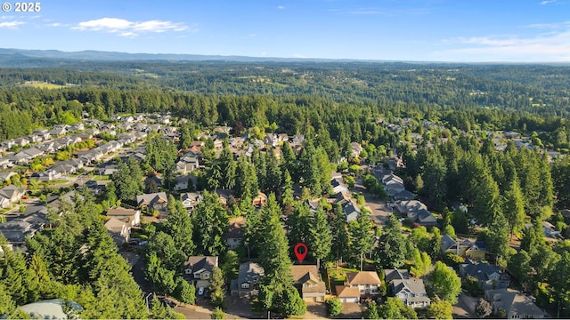 15111 Oyer Dr, Oregon City, OR 97045 - aerial perspective of suburban area with a heavily wooded area