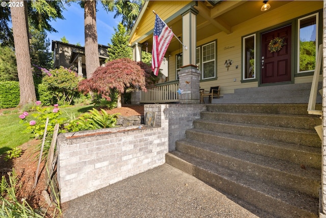 15111 Oyer Dr, Oregon City, OR 97045 - property entrance with a porch