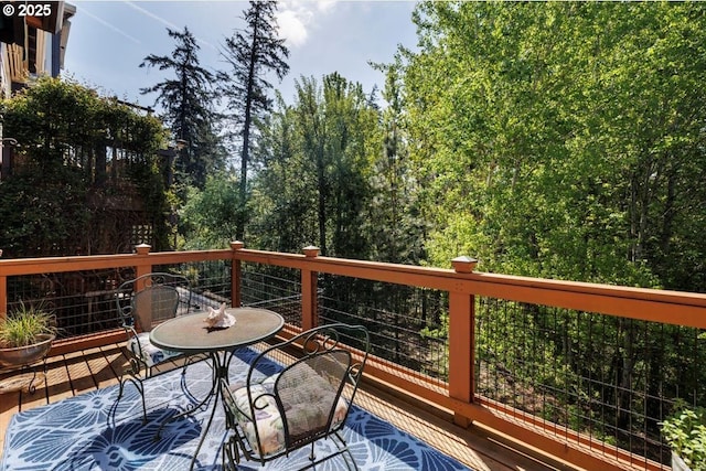 view of wooden terrace