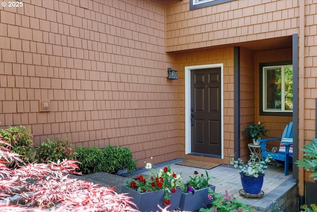 view of exterior entry
