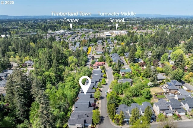 birds eye view of property featuring a residential view
