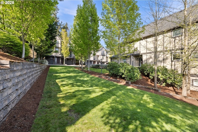 3646 SW Baird St Unit 3, Portland, OR 97219 - view of green lawn featuring a residential view