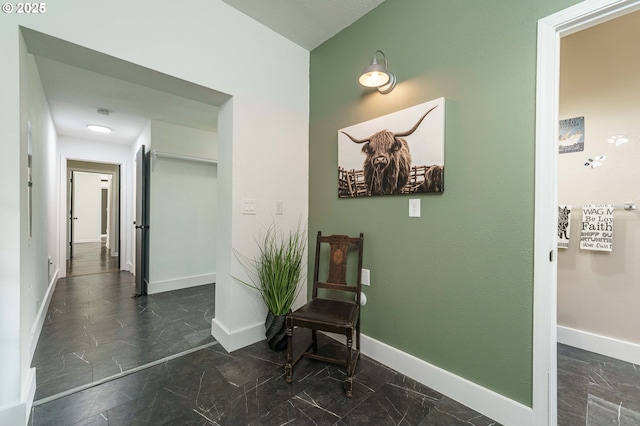 20256 S Swank Rd, Colton, OR 97017 - corridor with marble finish floor and baseboards