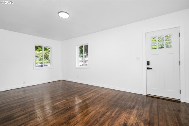 461 Blair Blvd, Eugene, OR 97402 - entrance foyer with dark wood-type flooring and baseboards