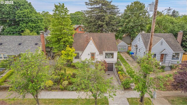 view from above of property