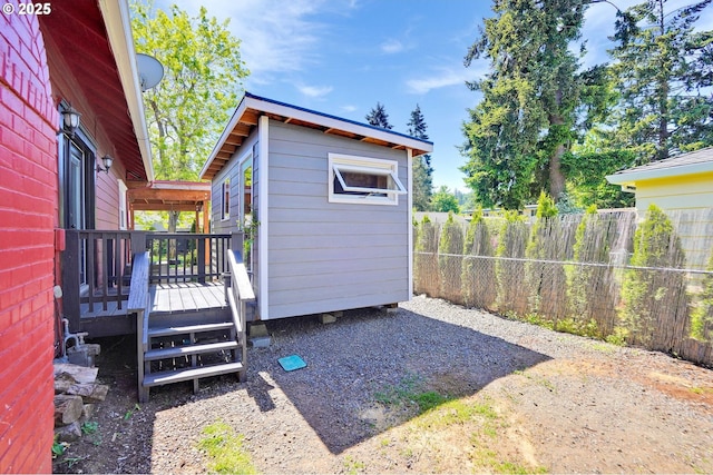 318 Koons St, Silverton, OR 97381 - view of yard with a wooden deck