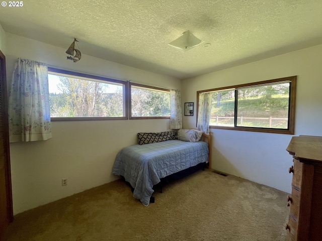 54824 Robinson Rd, Coquille, OR 97423 - carpeted bedroom featuring a textured ceiling