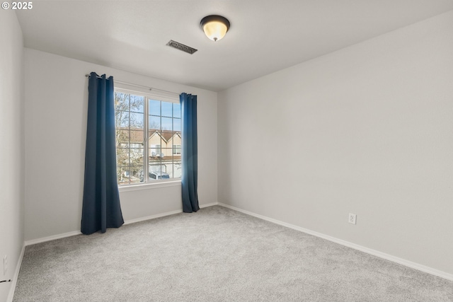 view of carpeted empty room