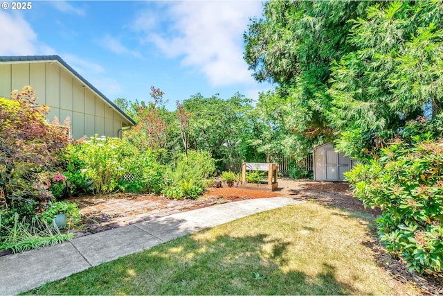 1041 Irving Rd, Eugene, OR 97404 - view of grassy yard with a storage shed