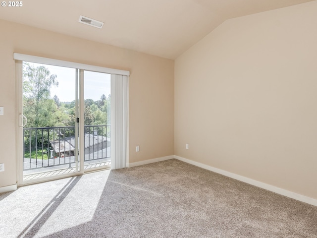 10442 SW Akilean Ter, Portland, OR 97223 - unfurnished room featuring carpet floors, vaulted ceiling, and baseboards