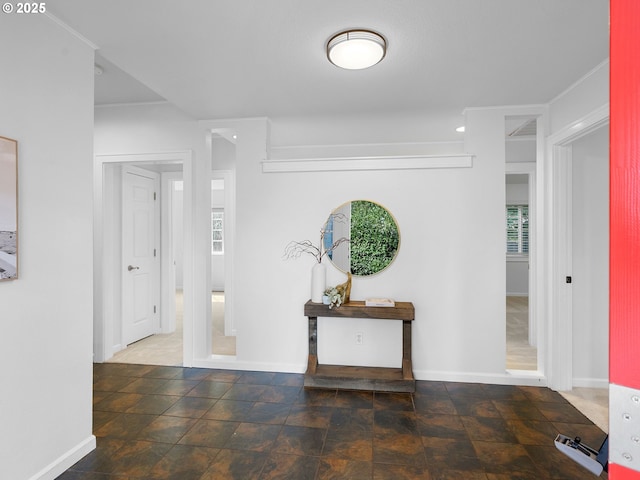 8920 SW 9th Dr, Portland, OR 97219 - hallway with baseboards and stone finish flooring