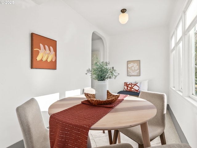 view of dining room