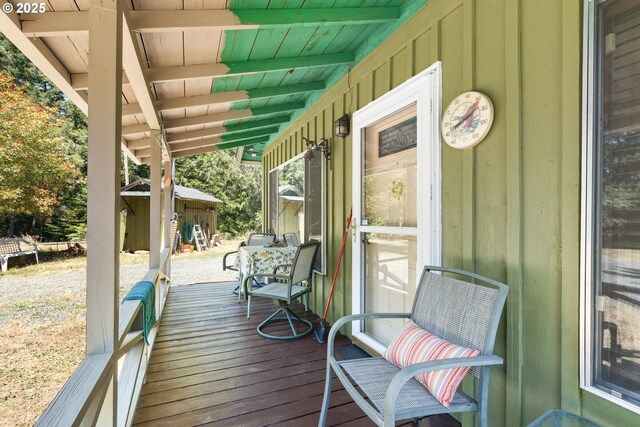 7291 Rice Valley Rd, Oakland, OR 97462 - view of deck