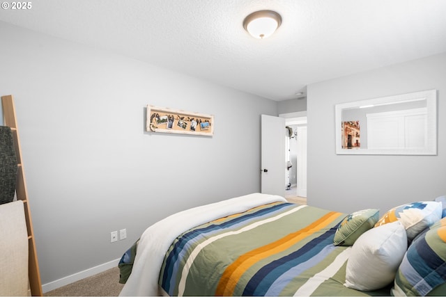 bedroom with carpet floors