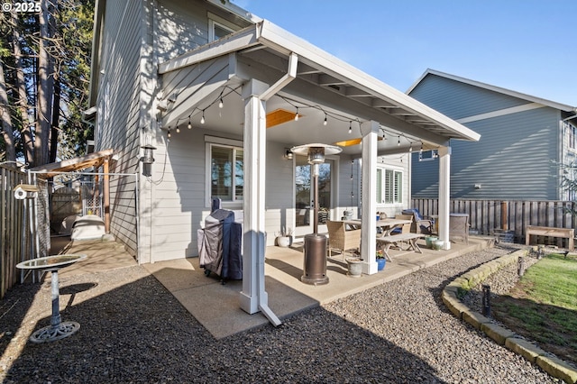 back of house featuring a patio area