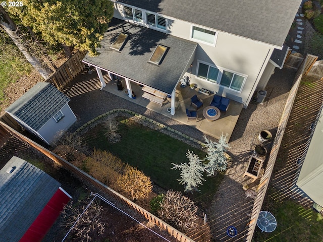 birds eye view of property