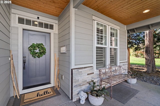 view of entrance to property