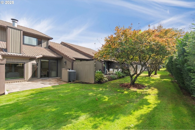 13802 NW 10th Ct, Vancouver, WA 98685 - view of yard featuring a patio and central AC unit
