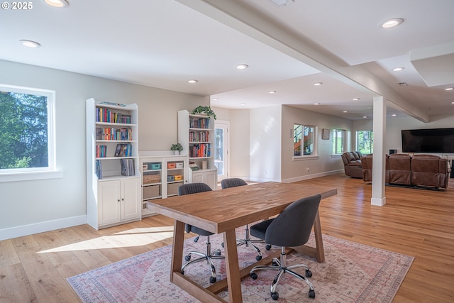 8751 SW 194th Pl, Beaverton, OR 97007 - office featuring light wood-type flooring and recessed lighting
