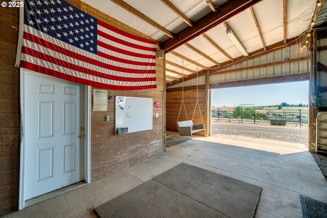 view of horse barn