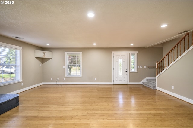 50 W Taylor St, Carlton, OR 97111 - entrance foyer featuring light wood-style floors, healthy amount of natural light, and recessed lighting