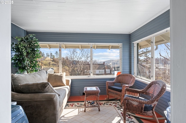 view of sunroom / solarium