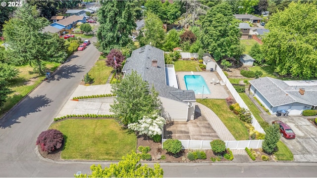 11675 SW Lynn St, Portland, OR 97223 - aerial view of residential area with a pool area