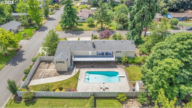 11675 SW Lynn St, Portland, OR 97223 - aerial view of property and surrounding area with a pool area